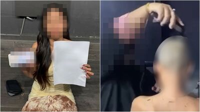 積欠6萬酒錢！長髮妹遭「剃光頭」還債　全程拍片傳上網