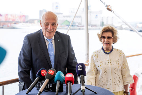 ▲▼挪威國王哈拉德五世（King Harald V）與妻子宋雅王后（Queen Sonja）。（圖／路透）