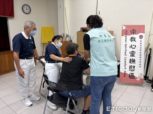 ▲台南市將軍區公所辦理避難收容處所開設演練，模擬地震引發複合型大規模災害。（記者林東良翻攝，下同）