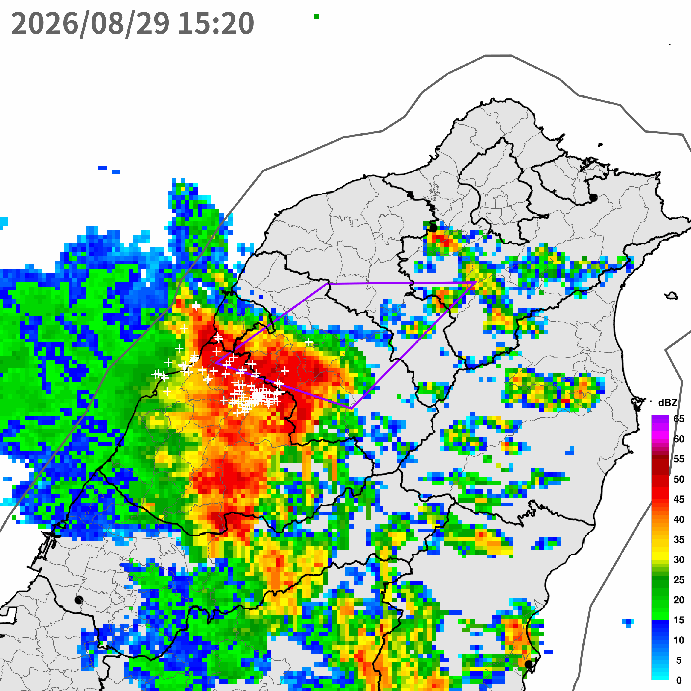 ▲▼大雷雨即時訊息 。（圖／氣象署提供）