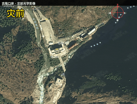 ▲▼吉隆口岸大樓被「夷為平地」。（圖／翻攝自微博）