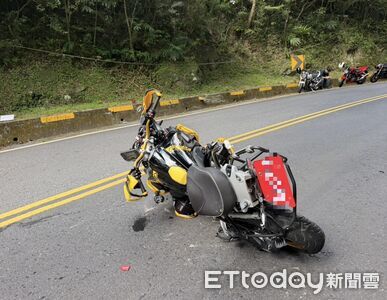 英籍洋女婿北宜跑山「失控外拋」撞貨車　143萬BMW大黃蜂全毀