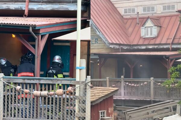 快訊／東京迪士尼樂園火警！遊客「手提包竄火」 冒煙畫面曝