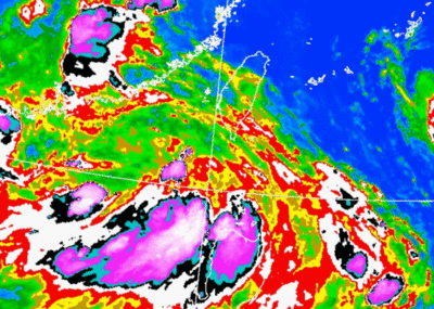 沙德爾復活?「水彈掃全台」南台灣一片紫紅 圖看下周大變天