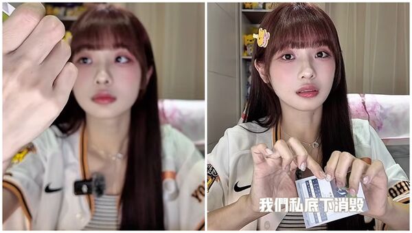 中信女神開箱球員卡「抽到他秒變臉」！怒甩桌上…當場撕掉丟垃圾桶