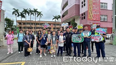 開學首日安心滿分！竹崎警化身「安全守門員」重兵護童