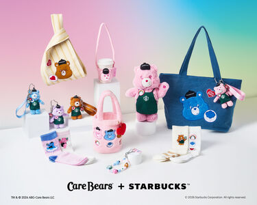 Care Bears穿上星巴克圍裙有夠療癒　85度C大耳狗耍萌登場