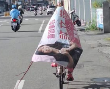 「修橋女鄉長」轉戰議員！單車鐵粉披布條幫拉票　全鄉走透透