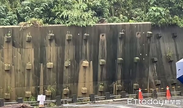 ▲▼3度崩塌！高雄小港松富路「擋土牆又倒了」　驚險畫面曝。（圖／翻攝高雄市議員陳麗娜臉書粉專）