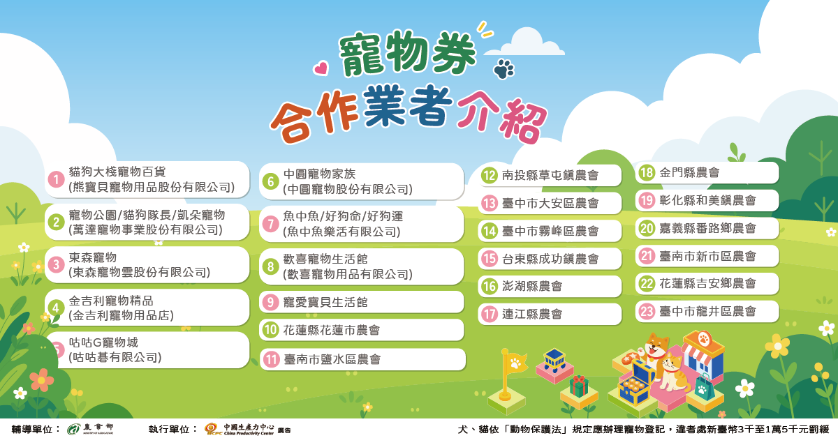 ▲▼寵物,寵物登記,貓,狗,毛孩登入計畫,農業部,抽獎,健檢。（圖／農業部提供）