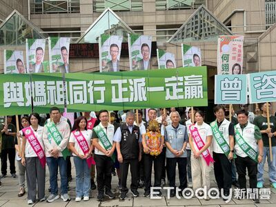 綠營台中大動員！蔡其昌率「新力連線」登記　旱溪媽祖加持正國會