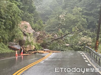 快訊/北宜公路坪林段落石坍方 樹枝石塊占2車道…雙向阻斷