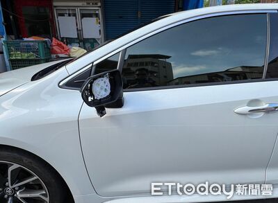 台中男停車買早餐後照鏡遭撞破 肇逃駕駛辯:音樂太大聲