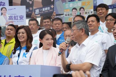 合體柯文哲 鄭麗文:新竹不分顏色黨派挺高虹安