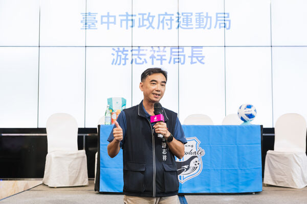 ▲台中市政府運動局長游志祥。（圖／台中磐石足球俱樂部提供）