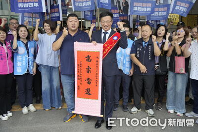 張嘉哲登記參選南投市長力拚連任　規劃五大藍圖讓青年回家