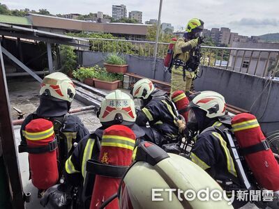 基隆消防模擬校園太陽能板火警演練 強化救災