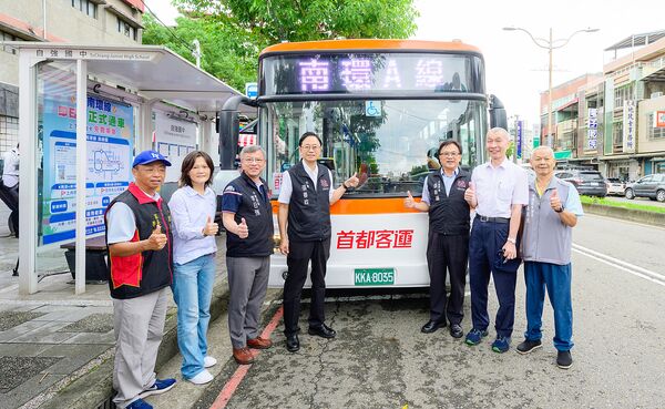 ▲桃園市長張善政今天出席「新桃園幹線南環線公車通車」儀式。（圖／市府新聞處提供）