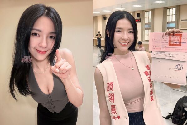 柯莉絲汀、顏翎熹登記參選。（圖／翻攝自Facebook／柯莉絲汀Kristy、Molly翎熹）