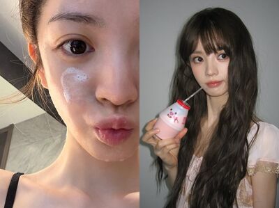 田曦薇洗臉照美上熱搜！素顏比化妝更美　發光豆腐肌保養祕訣全公開