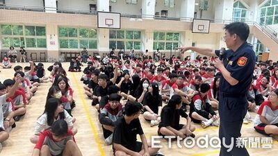 無照騎車恐釀終身遺憾　基隆警進成功國中宣導交通安全