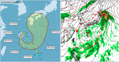 今明北部轟天雷！　輕颱科羅旺「轉圈圈」不確定性大