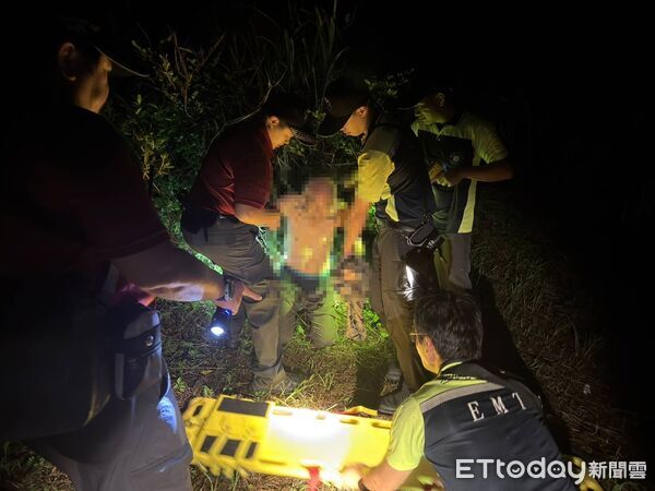 ▲基隆85歲翁忘憂谷65高地墜谷。（圖／記者郭世賢翻攝）