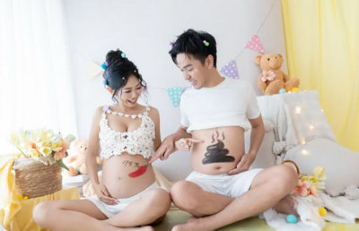 香蕉辣妻「中空露大肚」拍孕婦寫真 倒數50天卸貨真實身材曝