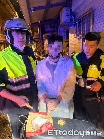 ▲▼毒品通緝的汪男載女友因違規遭警方盯上,四處逃竄仍被警方攔獲,並搜出毒品海洛因。(圖/記者陸運陞翻攝)