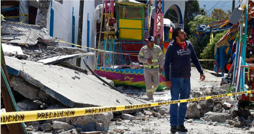墨西哥宗教慶典驚傳煙火爆炸！ 牆體倒塌至少10死64傷