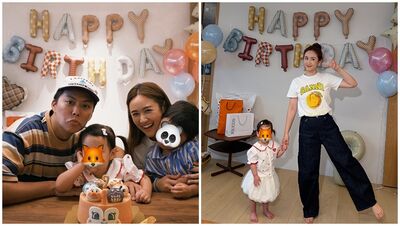 2歲女兒慶生「擺成熟架勢」笑翻Sandy！一家四口罕同框…近況照超萌