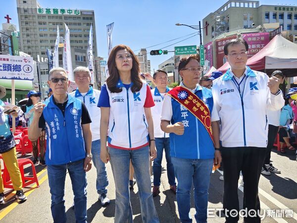 ▲藍營彰化縣長候選人魏平政競選總部成立。（圖／記者唐詠絮攝）