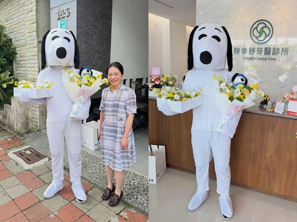陳幸妤笑出聲！「真人版史努比」突然出現　網讚爆：太可愛了啦
