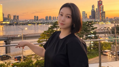 39歲韓女星「結婚10個月」懷孕了！　黑洋裝下D字孕肚現形