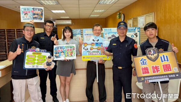 ▲牙醫診所變身防犯罪宣導站 金山警攜手推廣反毒駕、防詐騙。（圖／記者郭世賢翻攝）
