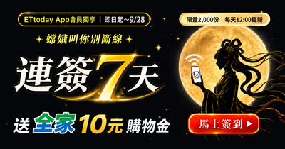 中秋快閃！連續7天簽到　2000份超商購物金限量開搶！