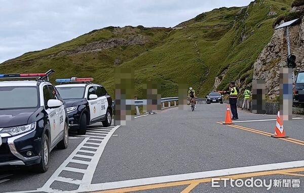 ▲合歡山武嶺地區9月份路跑及自行車賽事活動仁愛警加強交通疏導。（圖／記者高堂堯翻攝）