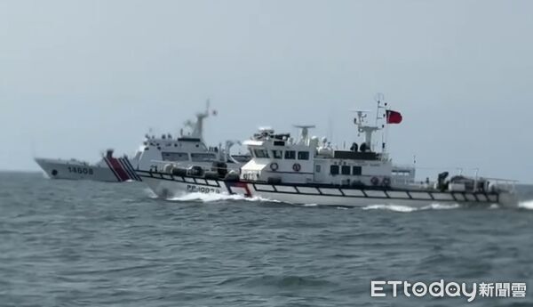 ▲▼4艘中國海警船侵擾金門限制水域遭海巡一對一併航驅離。（圖／海巡署金馬澎分署提供）