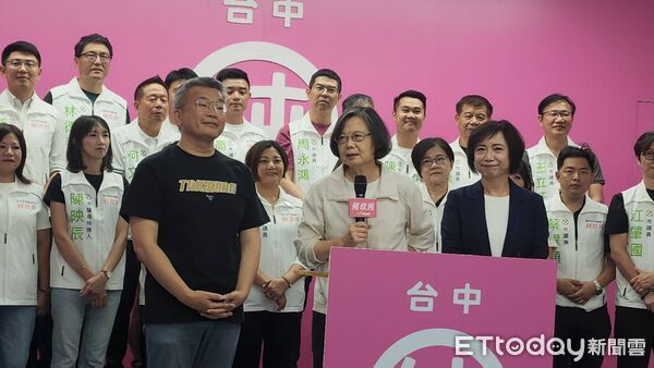 ▲蔡英文,何欣純,蔡其昌。（圖／記者游瓊華攝）
