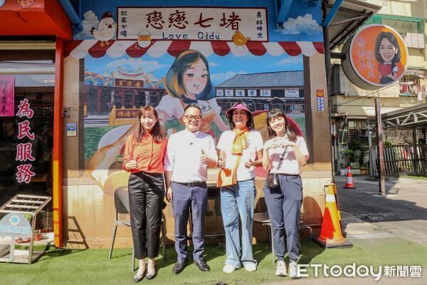 ▲「基隆人戰隊」合體南興市場 許淑華挺童子瑋：不如換他來做。（圖／記者郭世賢翻攝）