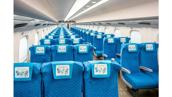 ▲▼京迪士尼海洋開園25週年新幹線彩繪列車。（圖／東京ディズニーシー25周年）