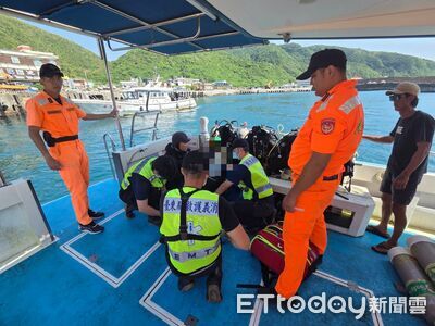 綠島潛水客出意外！51歲男疑嗆水失去呼吸心跳　命危搶救中