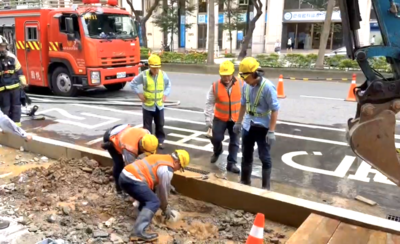 快訊/上月才挖斷釀氣爆害1人燒傷 桃園中正路瓦斯管今再被挖斷