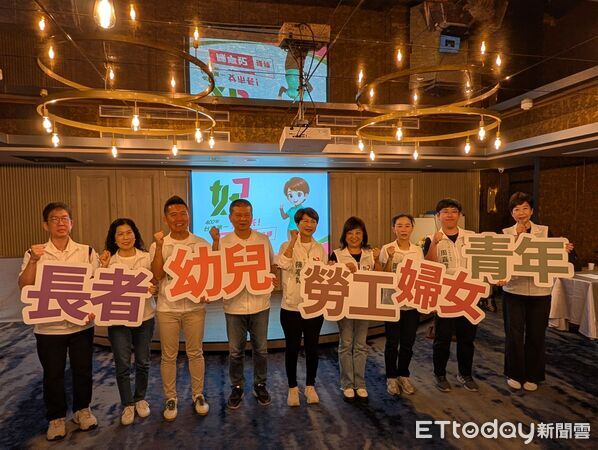 ▲民進黨台南市長參選人陳亭妃推出「福利六都齊」AI政見，主張以中央加碼、地方補齊打造全齡照顧網。（記者林東良翻攝）