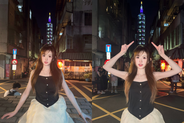 ▲沈晴來台旅遊照。（圖／翻攝自微博）