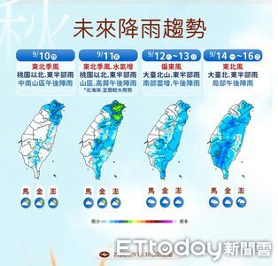 明天北東降雨增　清晨竹苗低溫探19度