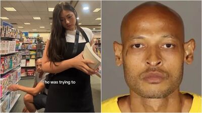 蹲地裝忙「偷聞女生屁股」!加州性騷慣犯又被抓了
