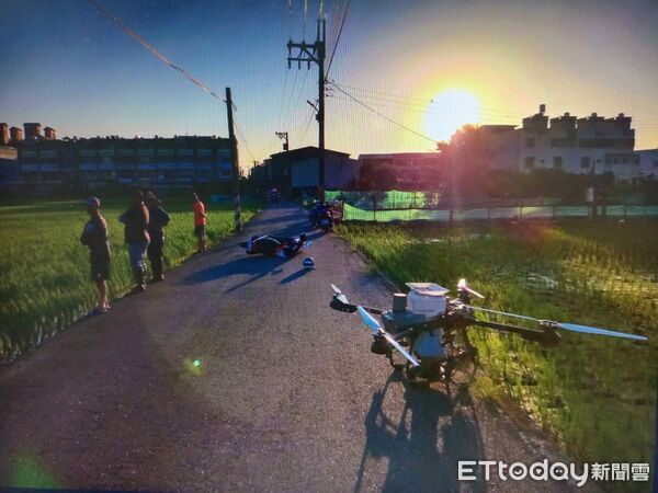 ▲嘉義無人機、機車車禍，女騎士受傷送醫。（圖／記者翁伊森翻攝，下同）