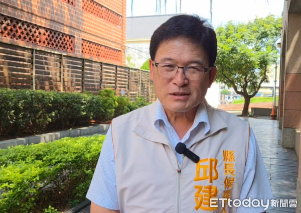 ▲無黨籍彰化縣長候選人邱建富。（圖／記者唐詠絮翻攝）
