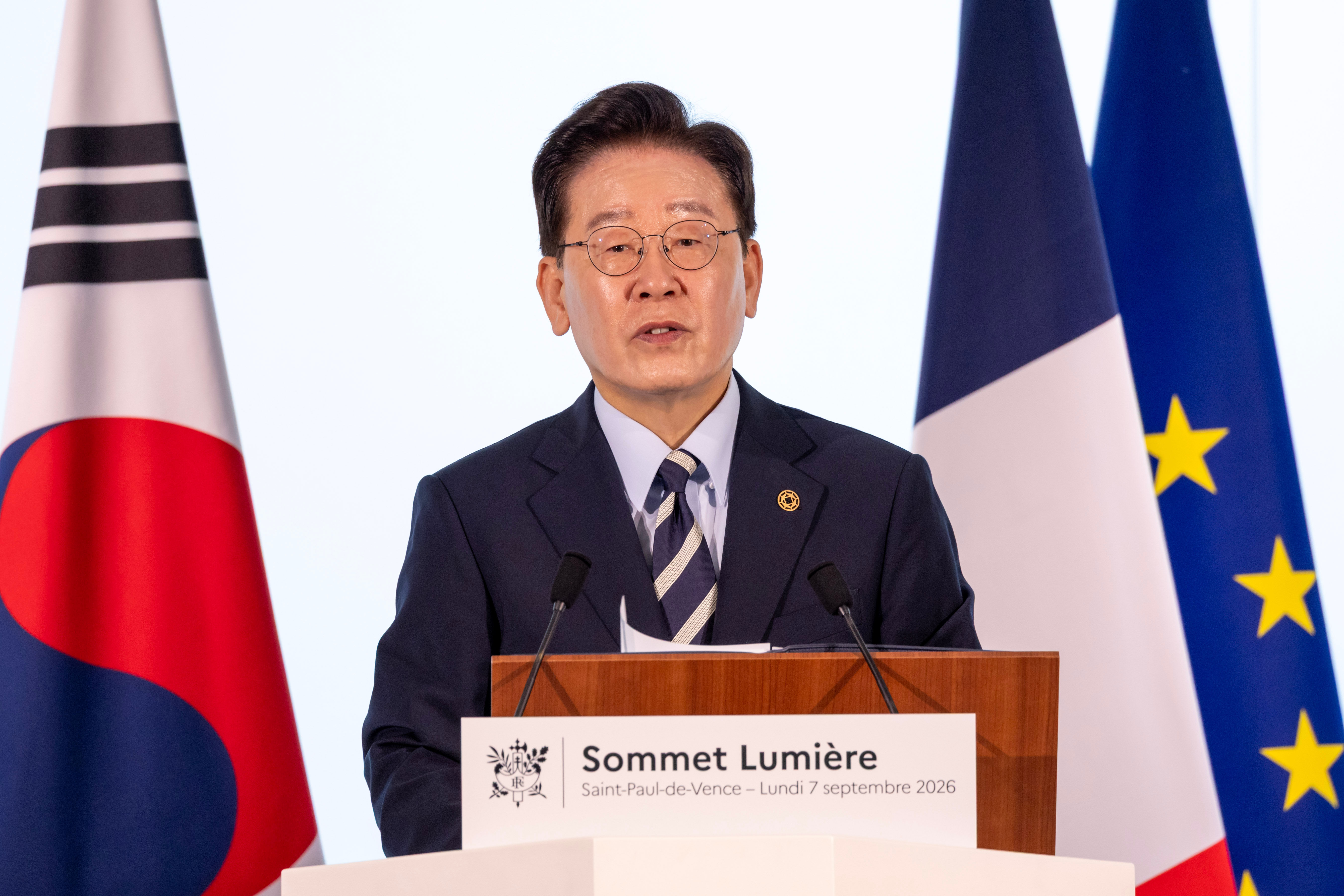 ▲▼南韓總統李在明強調遵守憲法,不會尋求連任。(圖/達志影像)